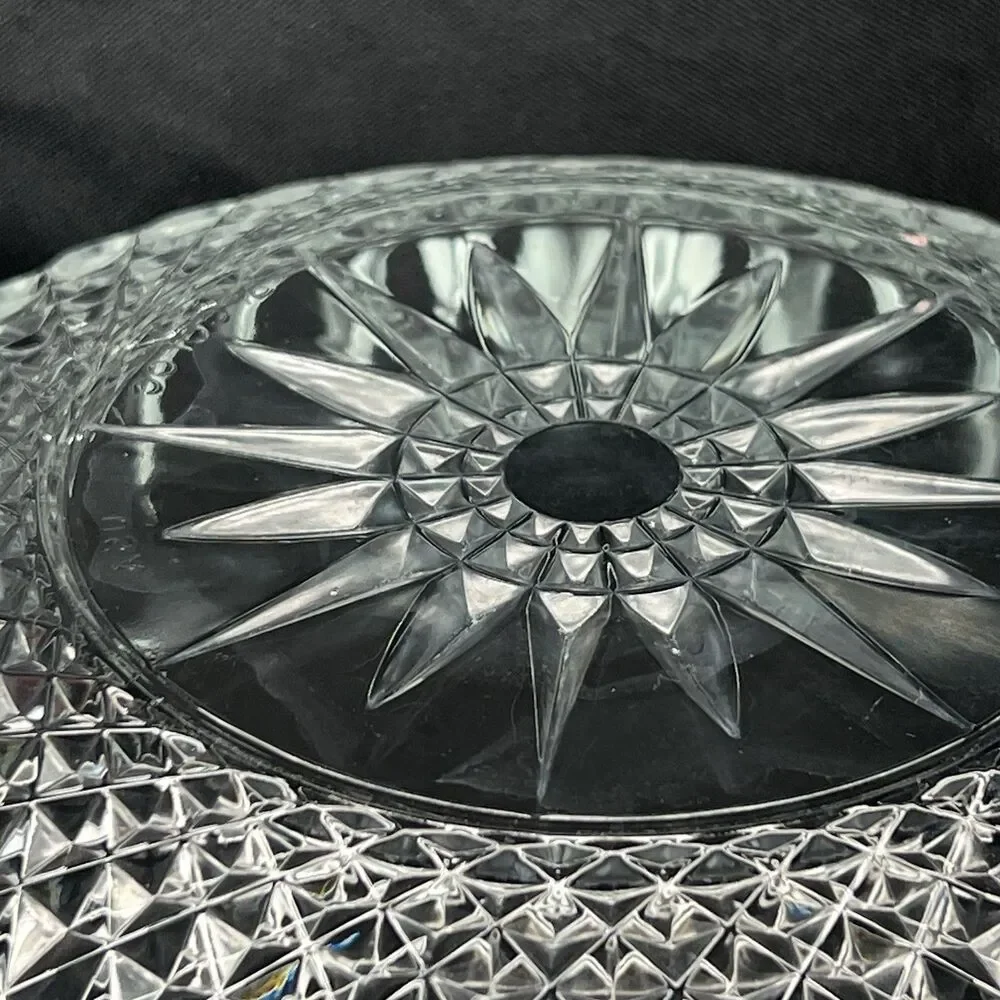 Vintage ARCOROC~ 5 pc Set ~Clear Glass France Diamant Salad Berry Serving Bowls